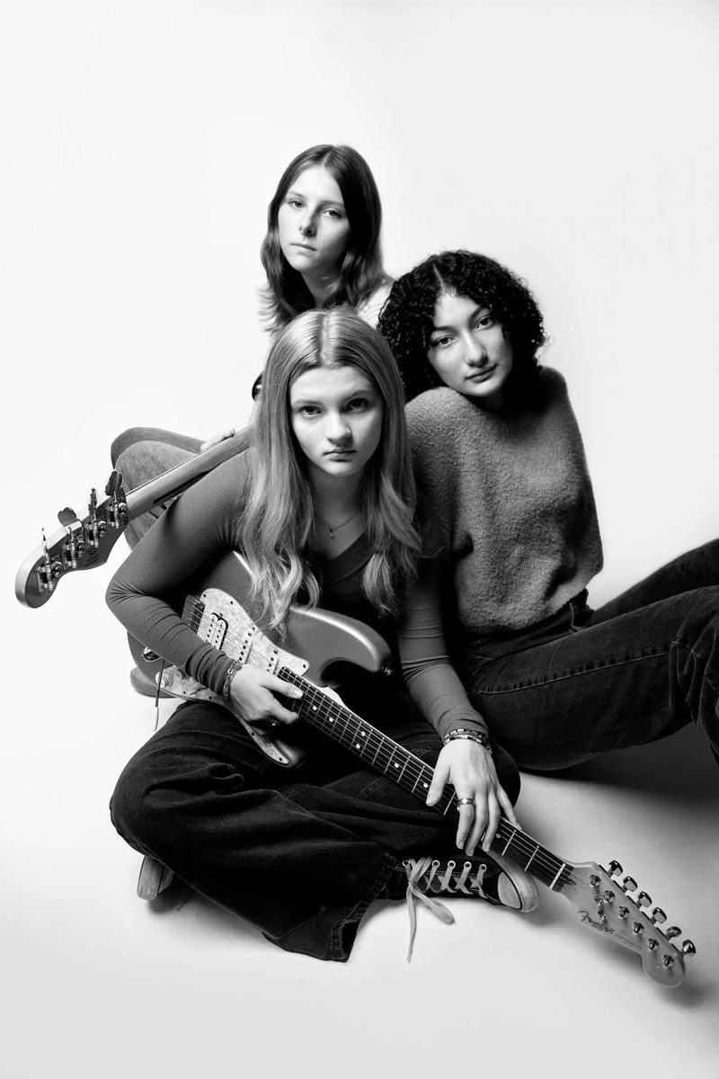 The band with their instruments